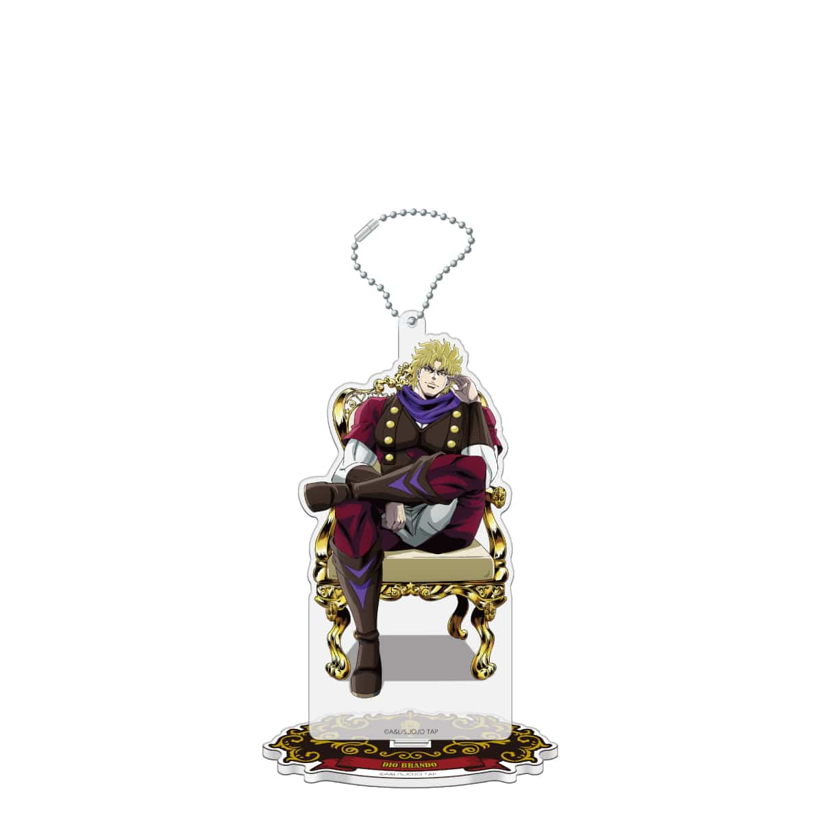 JoJo's Bizarre Adventure JOJO WORLD 3 Acrylic Ball Chain Keychain & Acrylic Stand - Dio Brando