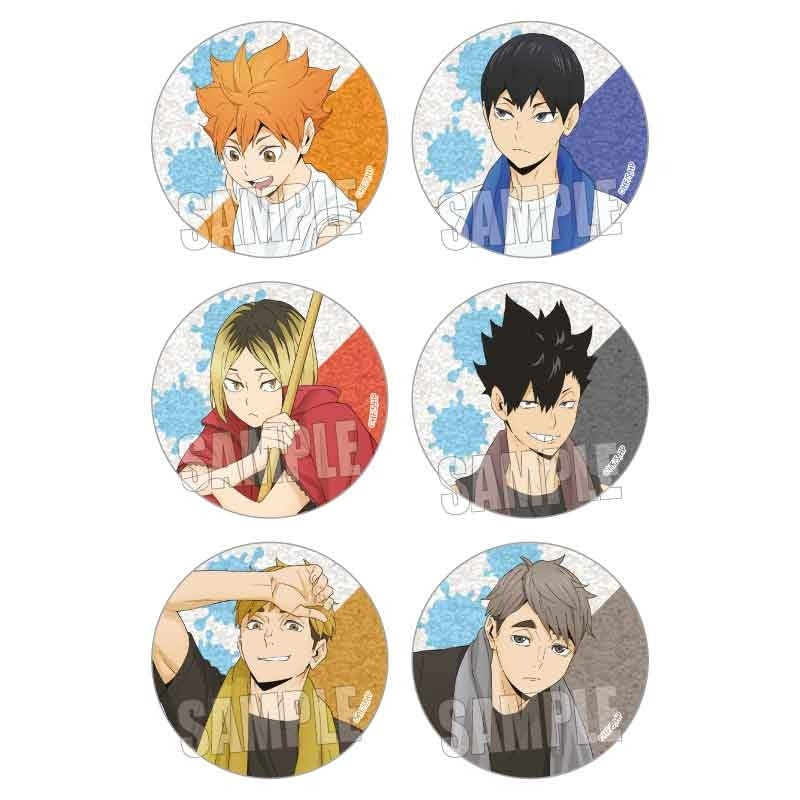 Haikyu!! Trading Glitter Can Badge: Pool Cleaning Ver. - 1 Random
