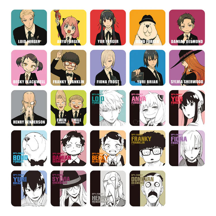 SPY×FAMILY "SPY×FAMILY Exhibition" Art Coaster Collection - 1 Random