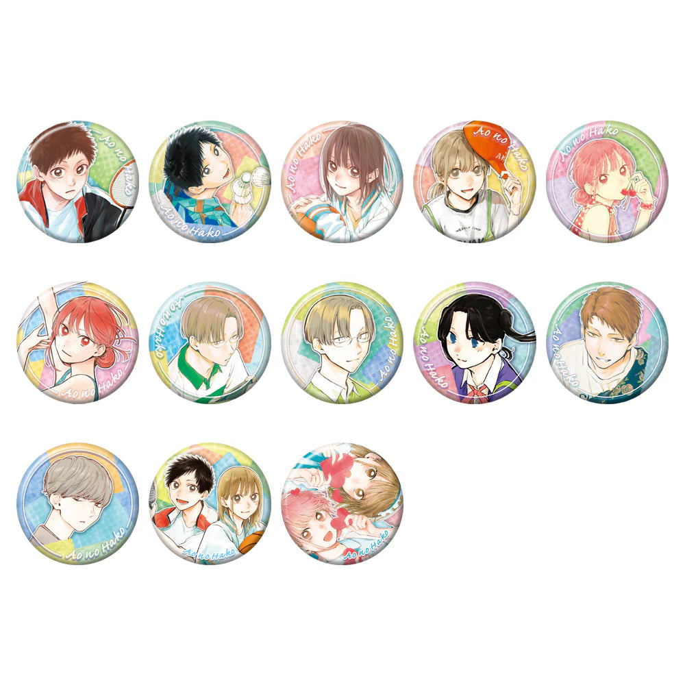Blue Box Can Badge - 1 Random