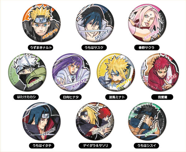 Naruto TOP 99 Can Badge 10-Piece Box Set - 1 Random