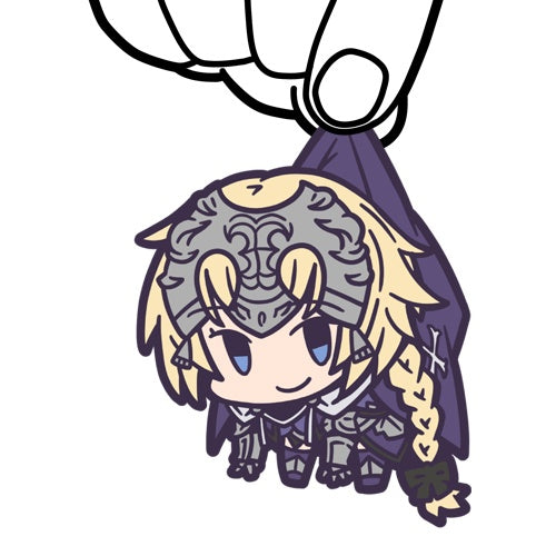 Fate/Grand Order Pinched Soft PVC Rubber Keychain - Ruler / Jeanne d’Arc