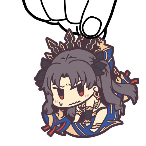 Fate/Grand Order Pinched Soft PVC Rubber Keychain - Archer / Ishtar