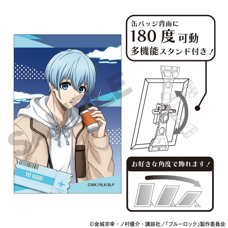 Blue Lock Travel Ver. Art Can Badge - Yo Hiori