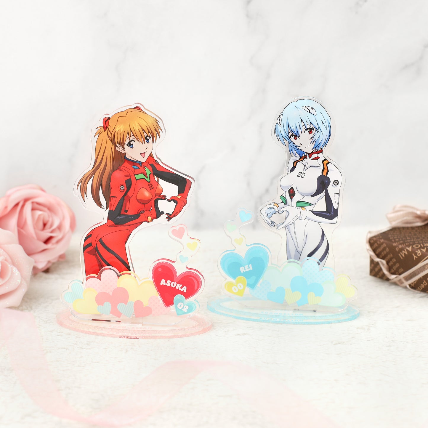EVA Original Plug Suit Heart Pose Ver. Acrylic Stand - Asuka