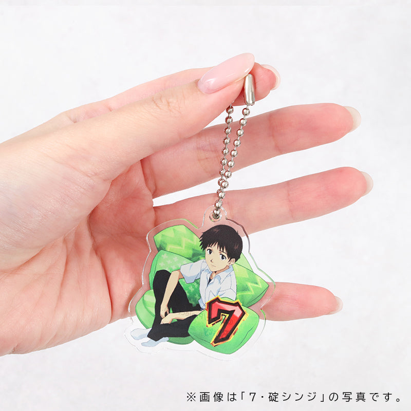 EVA Special Stage Pattern Acrylic Keychain - Asuka