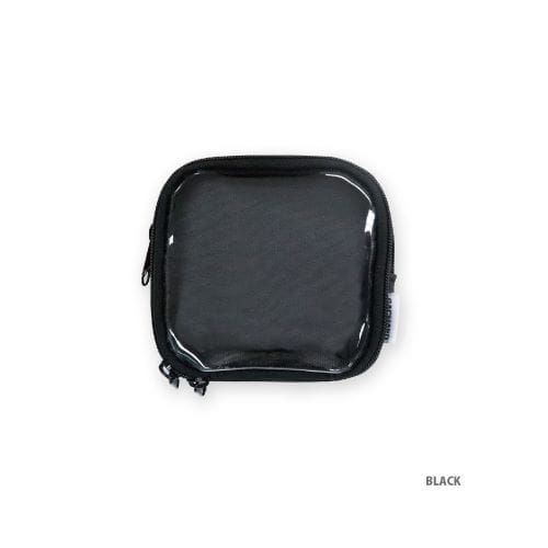 GACHA-PO Square Window Storage Bag Pouch - Black
