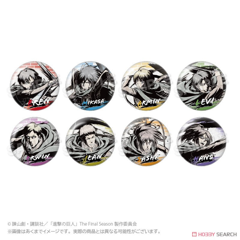 Attack on Titan Ink‑Wash Style Slightly Oversized Can Badge - Sasha