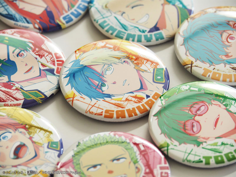 WIND BREAKER Pop Color ver. Trading Can Badge 8 Pack BOX - 1 Random