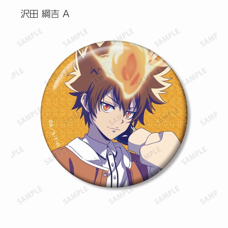 Reborn! Original Illustration Retro Pop ver. Trading Glitter Can Badge - 1 Random