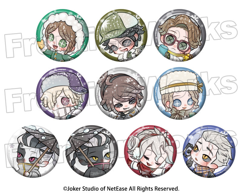 Identity V Stand Pop Snow Festival 2025 Trading Can Badge - 1 Random
