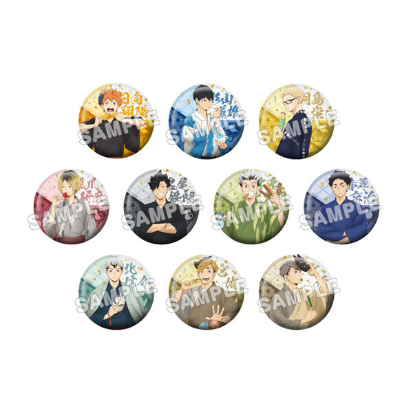 Haikyu!! Ennichi Trading Washi-style Can Badge - 1 Random