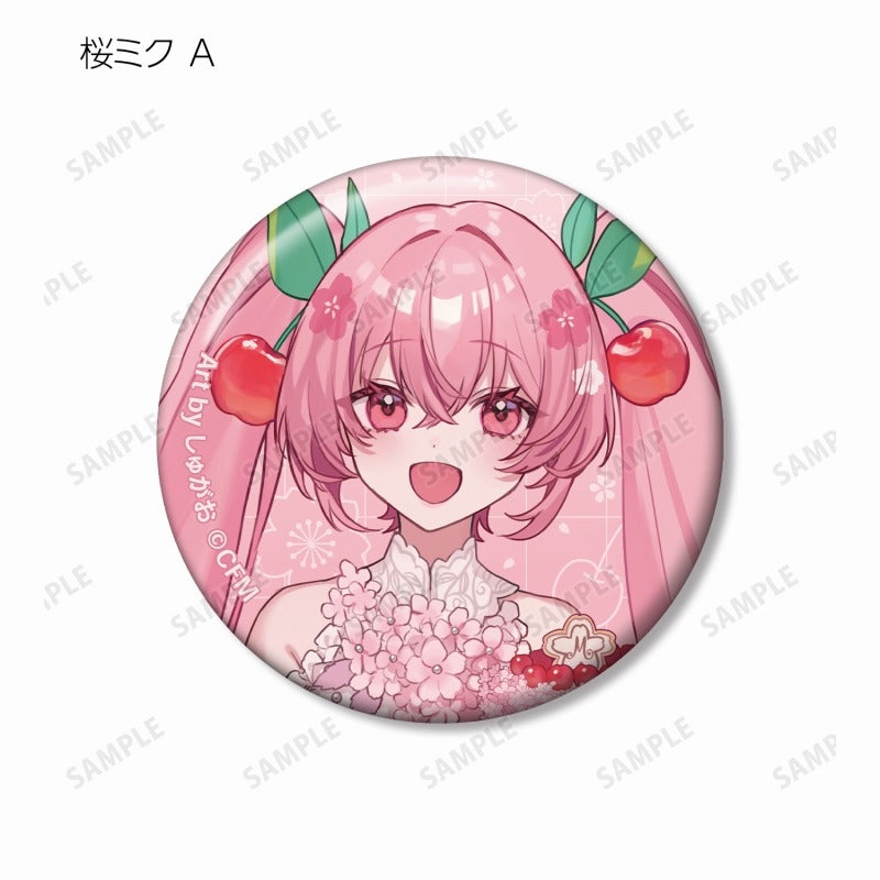 Sakura Miku Original Illustration Sakura Party ver. Art by Shugao Trading Can Badge - 1 Random