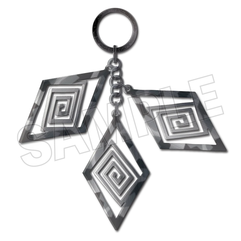 Raging Loop Metal KeyChain – Swirl & Claw