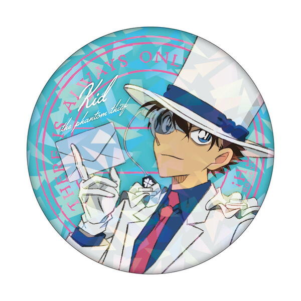 Detective Conan Hologram Can Badge Letter Series - Kaito Kid
