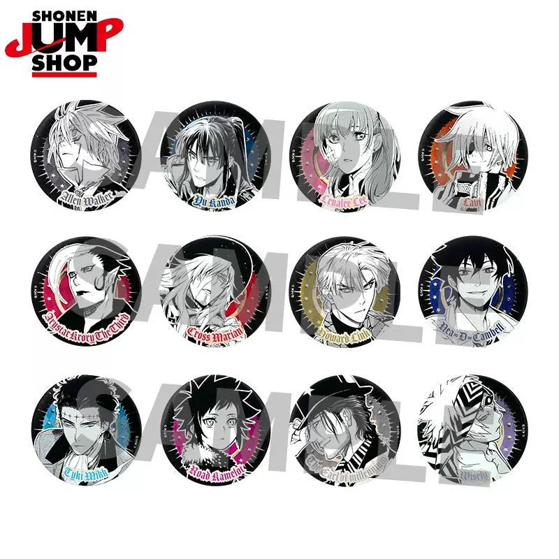 D.Gray‑man Character Can Badges - 1 Random