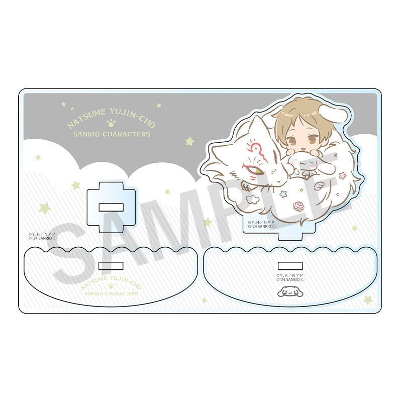 Natsume’s Book of Friends × Sanrio 2nd Collaboration Ver. Wobble Acrylic Stand - Natsume, Nyanko-sensei & Cinnamoroll