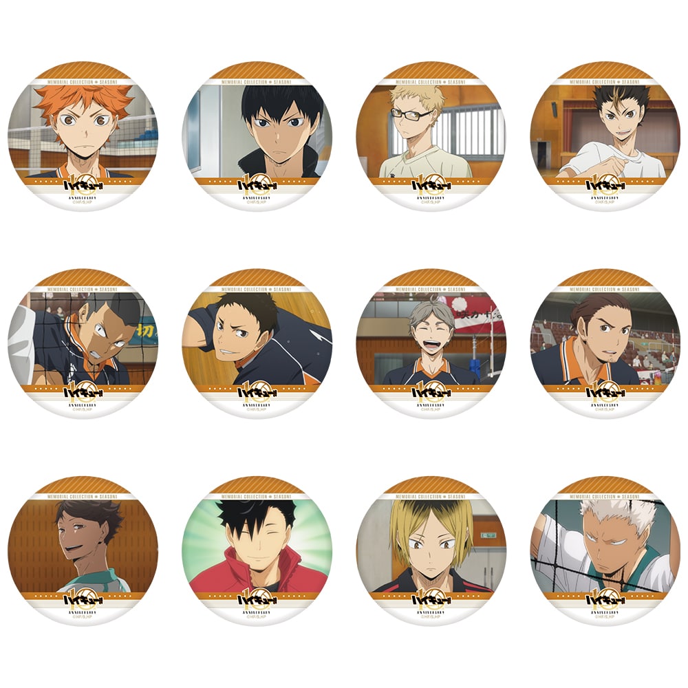 Haikyu!! Trading Can Badge Memorial Collection SEASON 1 All 12 types - 1 Random
