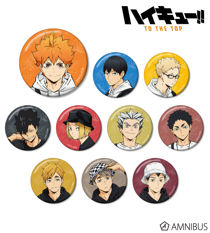 Haikyu!! TO THE TOP x Tobu Zoo Collaboration Leisure Ver. Trading Can Badge - All 10 Types - 1 Random