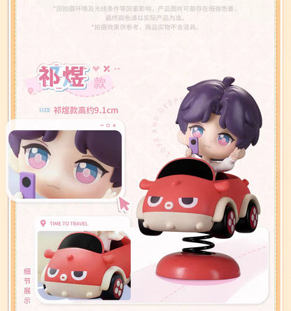 【Pre-order】Love and Deepspace "TIME TO TRAVEL Series" Car Ornament Mini Figure