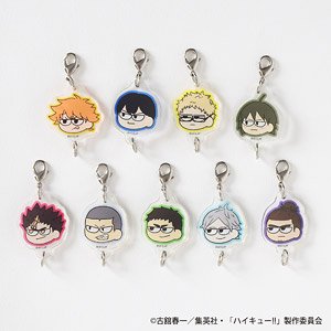 Haikyu!! Jirori Trading Connecting Acrylic Charm - Karasuno High ver.- 9Pack BOX - 1 Random