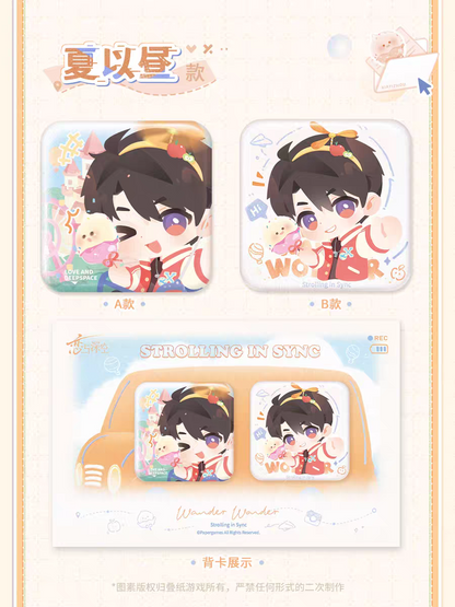 【Pre-order】Love and Deepspace "TIME TO TRAVEL Series" Badge Set