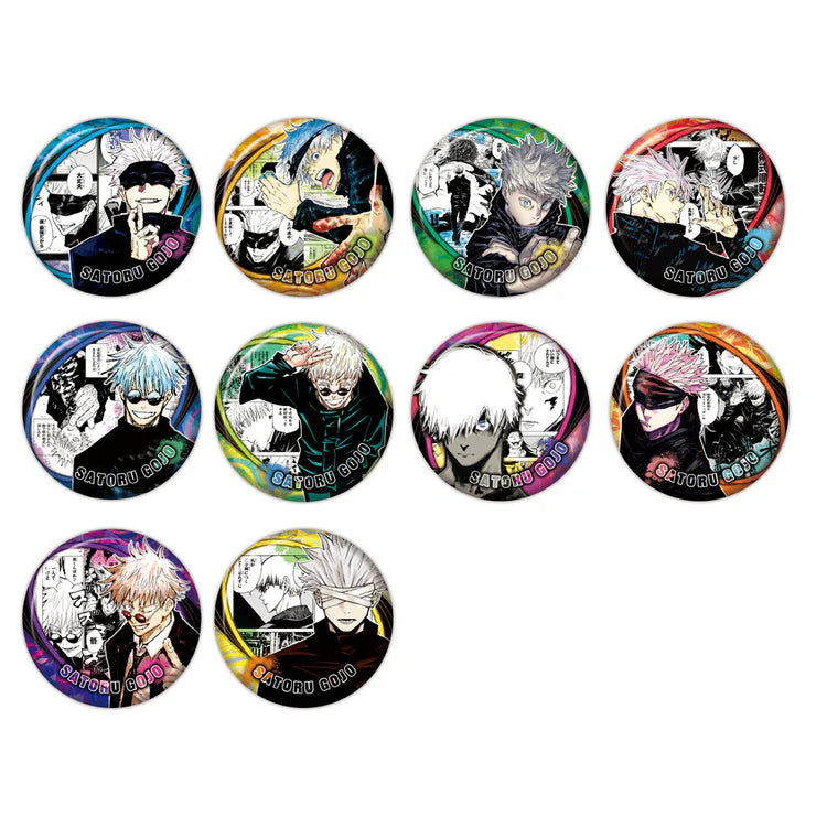 Jujutsu Kaisen Collection Can Badge "HEROES" - Satoru Gojo - All 10 Types - 1 Random