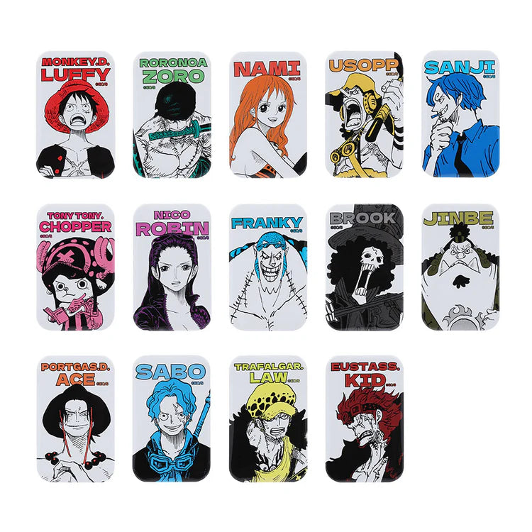 ONE PIECE Square Can Badge Collection (with Stand) Vol. 1 - All 14 Types - 1 Random