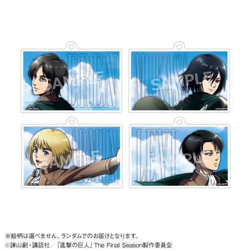 Attack on Titan: TS Season × Karaoke no Tetsujin Scout Regiment Uniform Acrylic Keychain - 1 Random