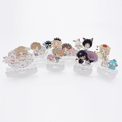 Natsume’s Book of Friends × Sanrio 2nd Collaboration Ver. Wobble Acrylic Stand - Natsume, Nyanko-sensei & Cinnamoroll