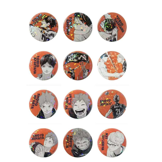 Haikyu!! V HEROES All Star Hologram Can Badge
