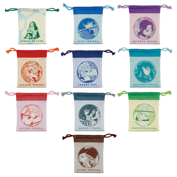 Demon Slayer: Kimetsu no Yaiba Koyoharu Gotouge Original Art Exhibition Drawstring Pouch Collection 1 Random