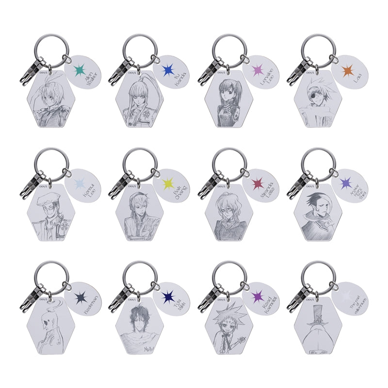 D.Gray‑man Clear Base Acrylic Keychain Series 1 - 1 Random