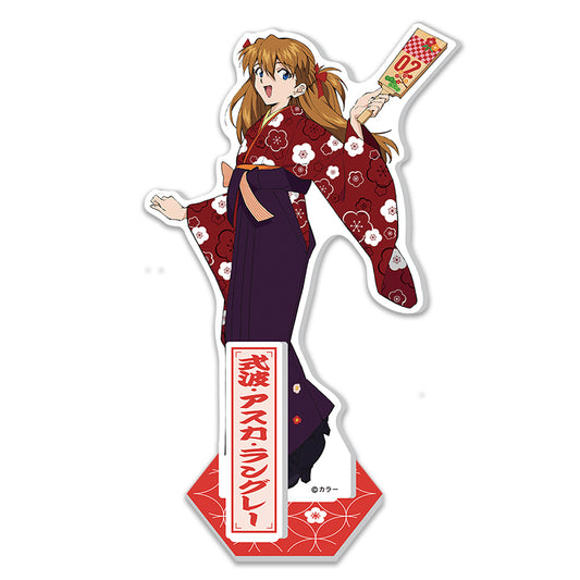 EVA Original Kimono & Hagoita Ver. Acrylic Stand - Asuka