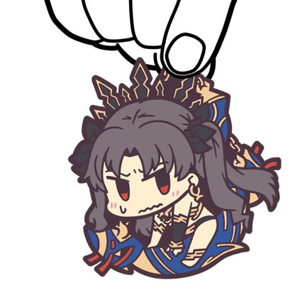 Fate/Grand Order Pinched Soft PVC Rubber Keychain - Archer / Ishtar