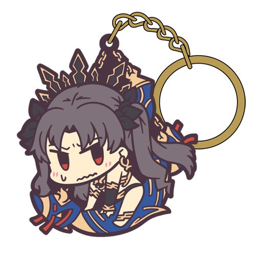 Fate/Grand Order Pinched Soft PVC Rubber Keychain - Archer / Ishtar