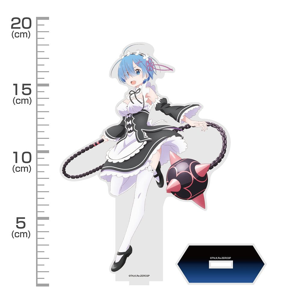Re: Zero − Starting Life in Another World Large Acrylic Stand - Rem & Morning Star