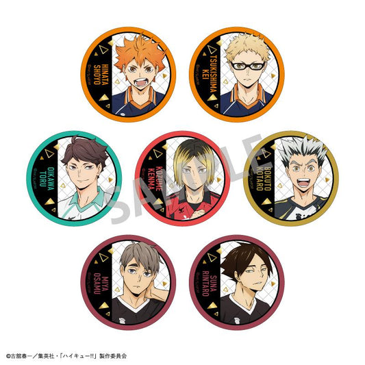 Haikyu!! Trading Foil-Stamped Can Badge A - 1 Random