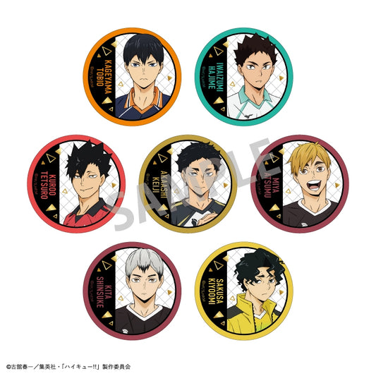 Haikyu!! Trading Foil-Stamped Can Badge B - 1 Random