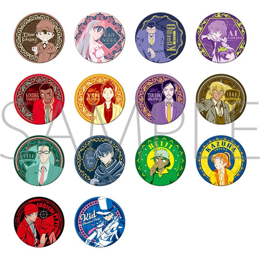 Detective Conan Library Art Series Character Badge Collection - 1 Random