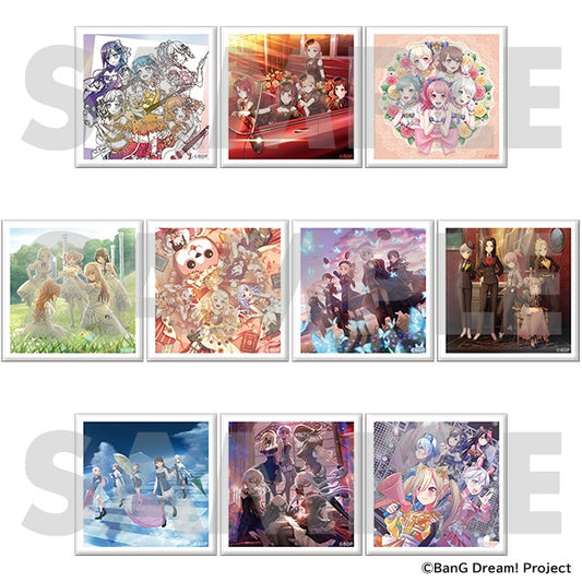 BanG Dream! 10th Anniversary ver. CD Jacket Illustration Trading Magnet - 1 Random