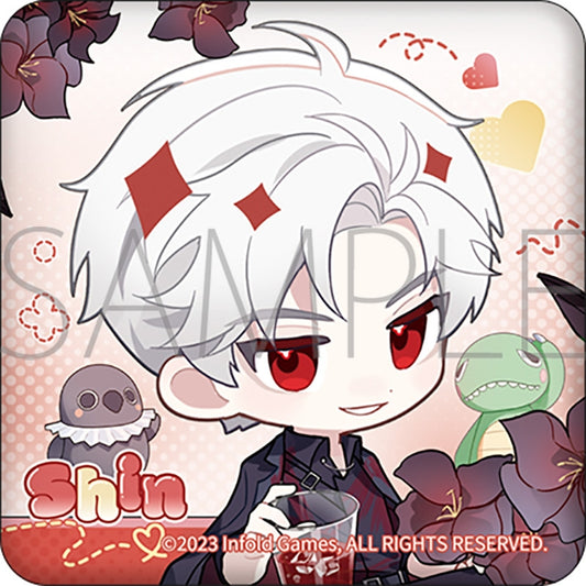 Love and Deepspace Linkon Chibi Report Can Badge – Sylus / 秦彻
