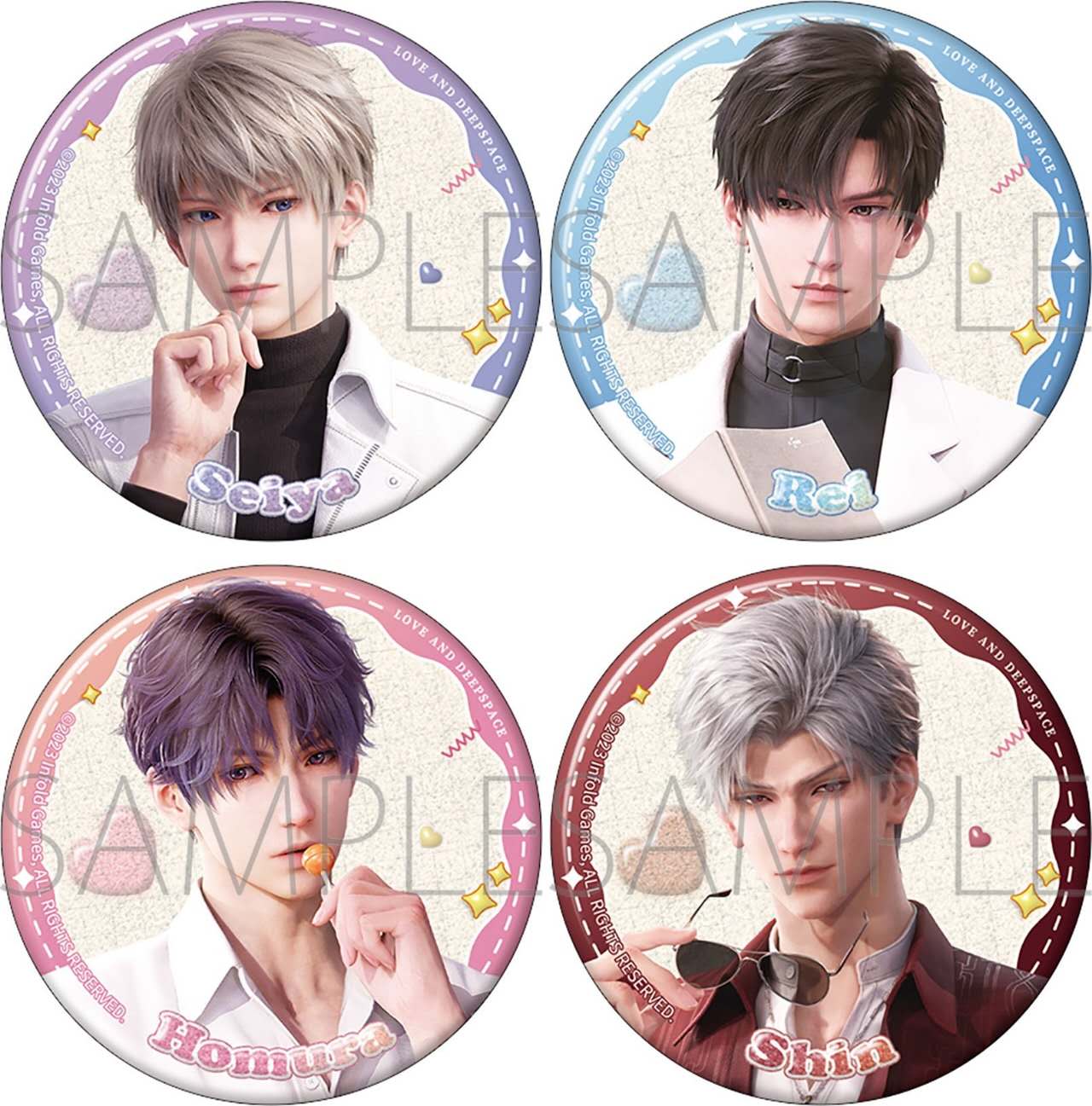 Love and Deepspace The Hour of Captivity Series Can Badge - Sylus / 秦彻