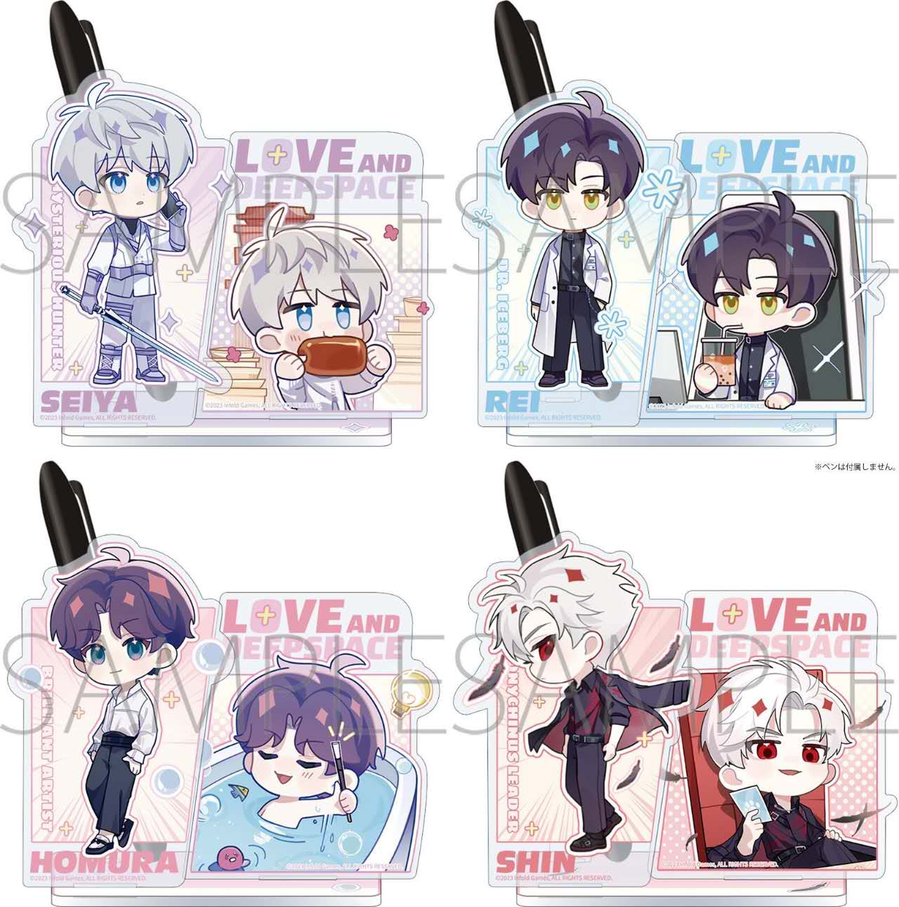 【Pre-order】Love and Deepspace Linkon Chibi Report Acrylic Pen Holder Standee