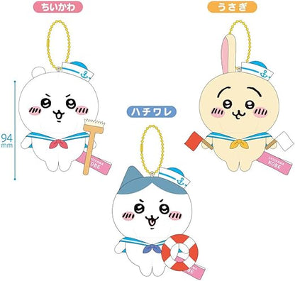 Chiikawa Kobe Exclusive Sailor Plush Keychain - Hachiware