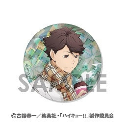 Haikyu!! Autumn & Winter Ver. Trading Hologram Can Badge - 1 Random