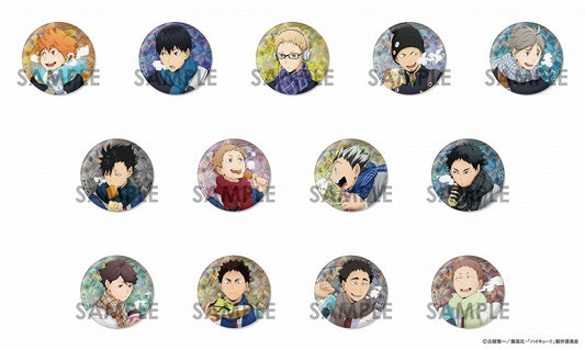 Haikyu!! Autumn & Winter Ver. Trading Hologram Can Badge - 1 Random