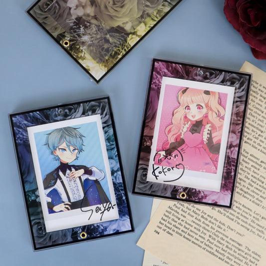 Fukuya Photo Card Acrylic Frame Monotone Flower - 1 Random