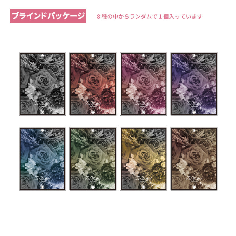 Fukuya Photo Card Acrylic Frame Monotone Flower - 1 Random