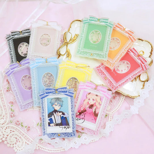 Fukuya Photo Card Acrylic Frame Lace Ribbon - 1 Random